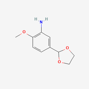 5-(1,3-Dioxolan-2-yl)-2-methoxyaniline