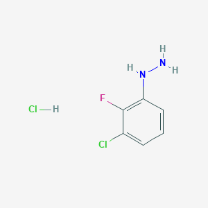 molecular formula C6H7Cl2FN2 B151474 3-Chloro-2-fluorophenylhydrazine hydrochloride CAS No. 517920-75-1