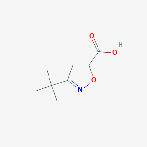 molecular formula C8H11NO3 B151475 3-(叔丁基)异噁唑-5-羧酸 CAS No. 133674-40-5