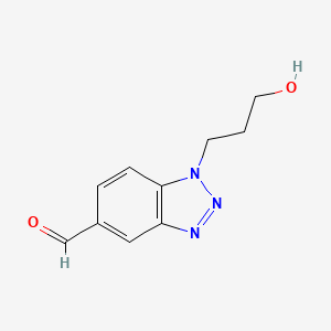 1-(3-Hydroxypropyl)-1H-benzo[d][1,2,3]triazole-5-carbaldehyde