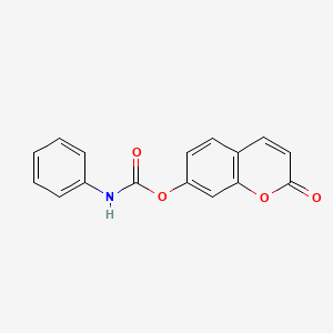 molecular formula C16H11NO4 B15147722 2-oxo-2H-chromen-7-yl phenylcarbamate 