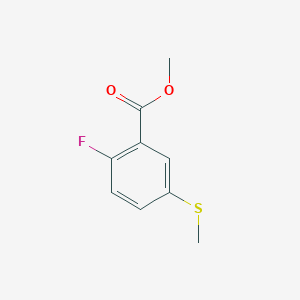 molecular formula C9H9FO2S B1514778 Methyl 2-fluoro-5-(methylsulfanyl)benzoate 