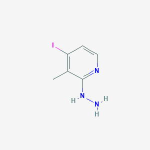 molecular formula C6H8IN3 B15147821 2-Hydrazinyl-4-iodo-3-methylpyridine 
