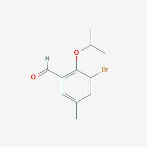 3-Bromo-5-methyl-2-(1-methylethoxy)benzaldehyde
