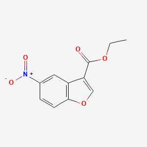 molecular formula C11H9NO5 B15147978 Ethyl 5-nitrobenzofuran-3-carboxylate 