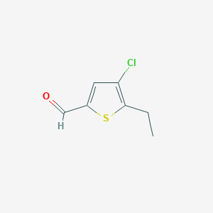 molecular formula C7H7ClOS B1514810 4-Chloro-5-ethyl-2-thiophenecarboxaldehyde 