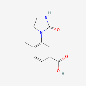 molecular formula C11H12N2O3 B1514818 4-Methyl-3-(2-oxoimidazolidin-1-YL)benzoic acid CAS No. 915922-14-4