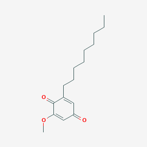 molecular formula C16H24O3 B151484 2-Methoxy-6-nonyl-1,4-benzoquinone CAS No. 130817-80-0