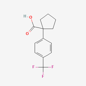 molecular formula C13H13F3O2 B1514847 1-(4-Trifluoromethylphenyl)cyclopentanecarboxylic acid 