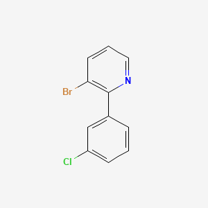 molecular formula C11H7BrClN B1514872 3-Bromo-2-(3-chlorophenyl)pyridine 