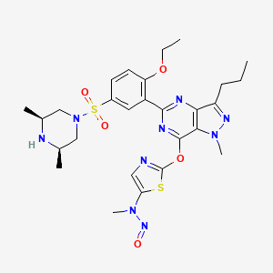 molecular formula C27H35N9O5S2 B1514877 Nitrosoprodenafil CAS No. 1266755-08-1