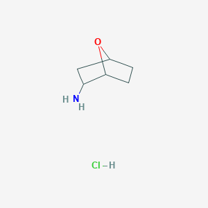 molecular formula C6H12ClNO B15148799 7-Oxabicyclo[2.2.1]heptan-2-amine hydrochloride CAS No. 2306264-01-5
