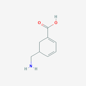 molecular formula C8H11NO2 B151488 5-(Aminomethyl)cyclohexa-1,3-diene-1-carboxylic acid CAS No. 134039-31-9
