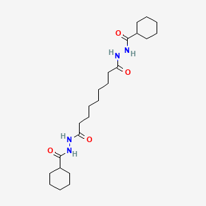 molecular formula C23H40N4O4 B15148856 N'~1~,N'~9~-bis(cyclohexylcarbonyl)nonanedihydrazide 