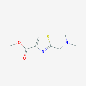 molecular formula C8H12N2O2S B1514890 Methyl 2-((dimethylamino)methyl)thiazole-4-carboxylate 