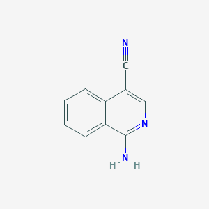 molecular formula C10H7N3 B1514893 1-Aminoisoquinoline-4-carbonitrile 