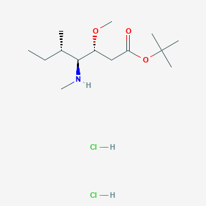 molecular formula C14H31Cl2NO3 B15149506 tert-Butyl (3R,4S,5S)-3-methoxy-5-methyl-4-(methylamino)heptanoate dihydrochloride 