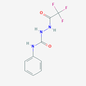 molecular formula C9H8F3N3O2 B15149517 N-phenyl-2-(trifluoroacetyl)hydrazinecarboxamide 