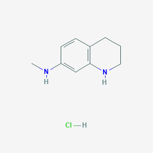 molecular formula C10H15ClN2 B15149613 N-Methyl-1,2,3,4-tetrahydroquinolin-7-amine hydrochloride 