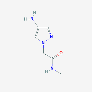 molecular formula C6H10N4O B1514970 2-(4-amino-1H-pyrazol-1-yl)-N-methylacetamide CAS No. 1152853-30-9