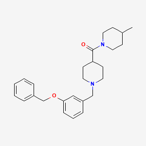molecular formula C26H34N2O2 B15149797 {1-[3-(Benzyloxy)benzyl]piperidin-4-yl}(4-methylpiperidin-1-yl)methanone 