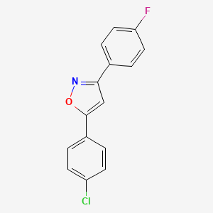 5-(4-Chlorophenyl)-3-(4-fluorophenyl)-1,2-oxazole