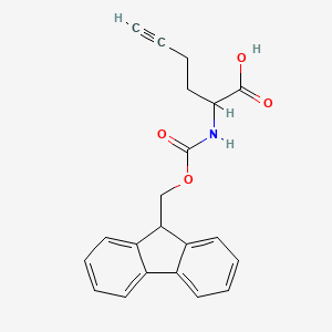 molecular formula C21H19NO4 B1514987 2-({[(9H-fluoren-9-yl)methoxy]carbonyl}amino)hex-5-ynoic acid 