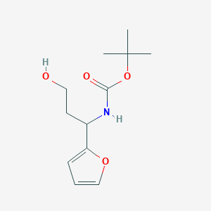 Tert-butyl n-[1-(furan-2-yl)-3-hydroxypropyl]carbamate