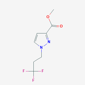 molecular formula C8H9F3N2O2 B15150015 Methyl 1-(3,3,3-trifluoropropyl)pyrazole-3-carboxylate 