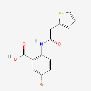 molecular formula C13H10BrNO3S B15150135 Benzoic acid, 5-bromo-2-(2-thienylacetylamino)- 