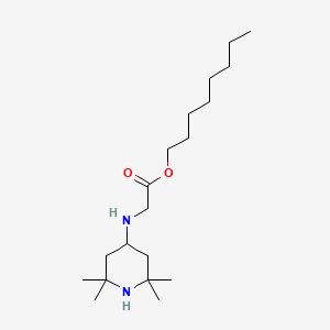 molecular formula C19H38N2O2 B15150199 Octyl 2-[(2,2,6,6-tetramethylpiperidin-4-yl)amino]acetate 