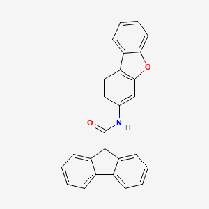 molecular formula C26H17NO2 B15150238 N-(dibenzo[b,d]furan-3-yl)-9H-fluorene-9-carboxamide 