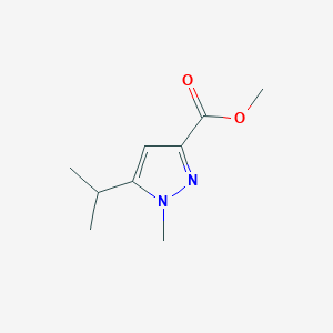 molecular formula C9H14N2O2 B15150666 Methyl 5-isopropyl-1-methylpyrazole-3-carboxylate 