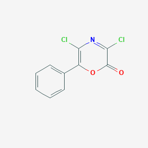 molecular formula C10H5Cl2NO2 B151507 3,5-dichloro-6-phenyl-2H-1,4-oxazin-2-one CAS No. 125850-00-2