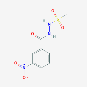molecular formula C8H9N3O5S B15150751 N'-(methylsulfonyl)-3-nitrobenzohydrazide 