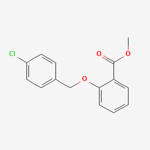 molecular formula C15H13ClO3 B15150860 Methyl 2-[(4-chlorophenyl)methoxy]benzoate CAS No. 52803-82-4