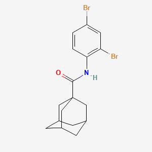 molecular formula C17H19Br2NO B15150969 N-(2,4-dibromophenyl)adamantane-1-carboxamide 