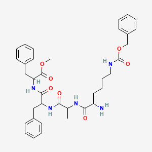 molecular formula C36H45N5O7 B15151032 methyl N~6~-[(benzyloxy)carbonyl]lysylalanylphenylalanylphenylalaninate 