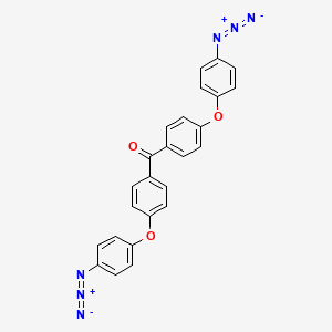molecular formula C25H16N6O3 B15151037 Bis[4-(4-azidophenoxy)phenyl]methanone 