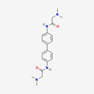 molecular formula C20H26N4O2 B15151190 N,N'-biphenyl-4,4'-diylbis[2-(dimethylamino)acetamide] (non-preferred name) 