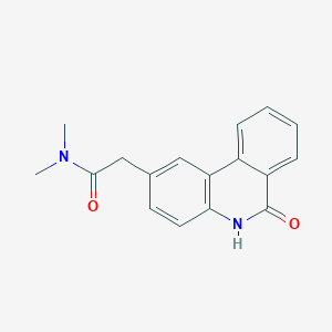 molecular formula C17H16N2O2 B15151403 N,N-dimethyl-2-(6-oxo-5,6-dihydrophenanthridin-2-yl)acetamide 