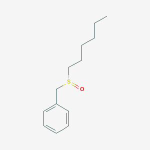 molecular formula C13H20OS B15151712 Benzene, [(hexylsulfinyl)methyl]- CAS No. 2168-99-2