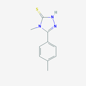 molecular formula C10H11N3S B151519 4-methyl-5-(4-methylphenyl)-4H-1,2,4-triazole-3-thiol CAS No. 138417-37-5