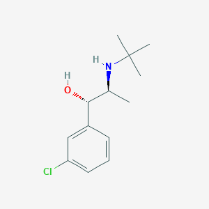 molecular formula C13H20ClNO B015152 (1S,2S)-2-(tert-Butylamino)-1-(3-chlorophenyl)propan-1-ol CAS No. 92264-82-9