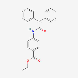 molecular formula C23H21NO3 B15152005 Ethyl 4-[(diphenylacetyl)amino]benzoate CAS No. 23988-51-4