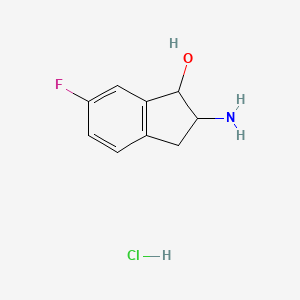 B1515205 2-Amino-6-fluoro-indan-1-ol hydrochloride CAS No. 403860-39-9