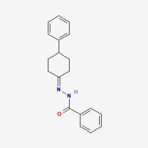 molecular formula C19H20N2O B15152096 N'-(4-phenylcyclohexylidene)benzohydrazide 