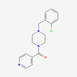 molecular formula C17H18ClN3O B15152445 [4-(2-Chlorobenzyl)piperazin-1-yl](pyridin-4-yl)methanone 