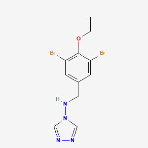 molecular formula C11H12Br2N4O B15152701 N-(3,5-dibromo-4-ethoxybenzyl)-4H-1,2,4-triazol-4-amine 
