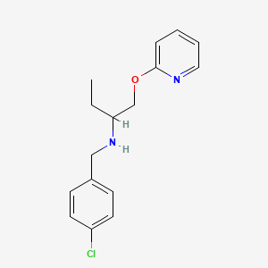 molecular formula C16H19ClN2O B15152738 N-(4-chlorobenzyl)-1-(pyridin-2-yloxy)butan-2-amine 
